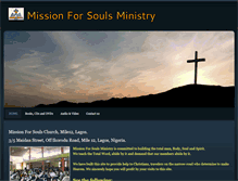 Tablet Screenshot of missionforsouls.org